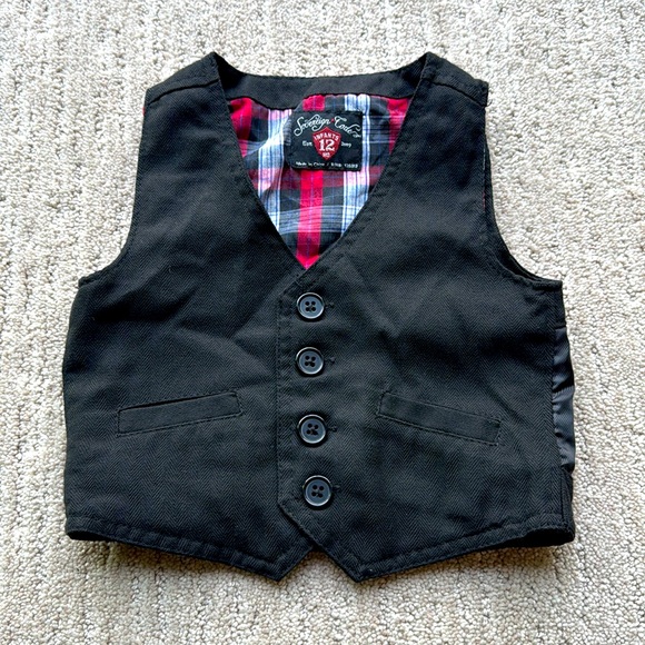 Sovereign Code Lucas Vest Black Size 12 Months - Picture 1 of 5